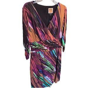 Nue By Shani Multicolor Dress Body Architecture Shapewear Size 14 NWT